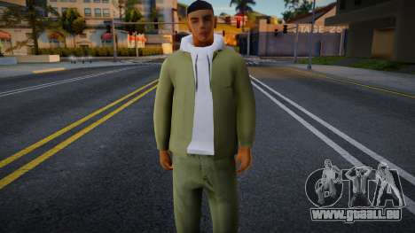 Ein Typ in einem grünen Outfit für GTA San Andreas