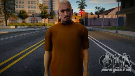 Brown Tshirt Gangsta für GTA San Andreas