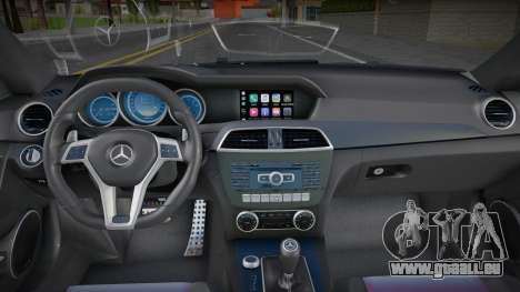 Mercedes-Benz C63 W204 Diamond Spoiler pour GTA San Andreas