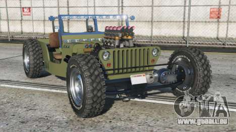 Willys Jeep Hot Rod Gold Fusion