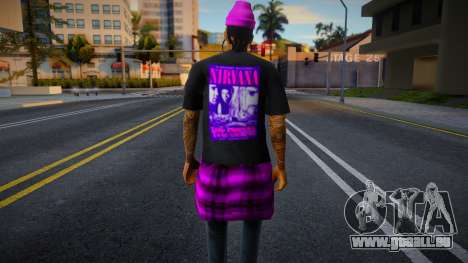 Guy en tenue Nirvana pour GTA San Andreas