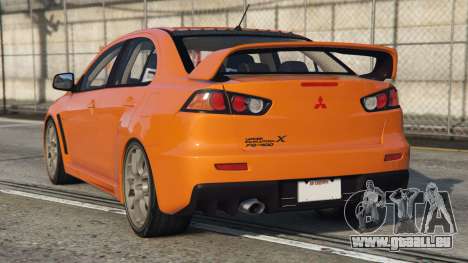 Mitsubishi Lancer Evolution X Deep Saffron