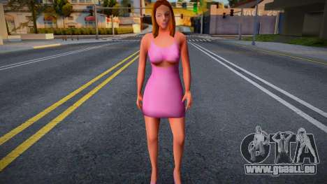 Mädchen in einem rosa Kleid für GTA San Andreas