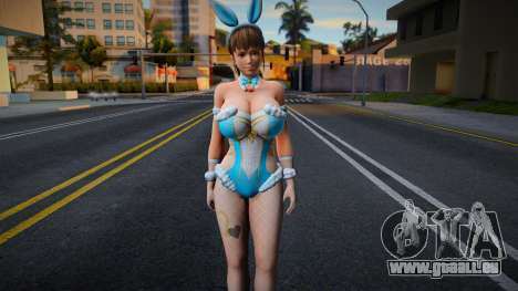 DOAXVV Sexy Hitomi Bunny Clock Blue pour GTA San Andreas