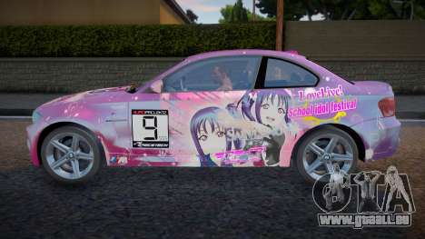 2012 BMW 1 Series M Coupe Love Live Itasha pour GTA San Andreas