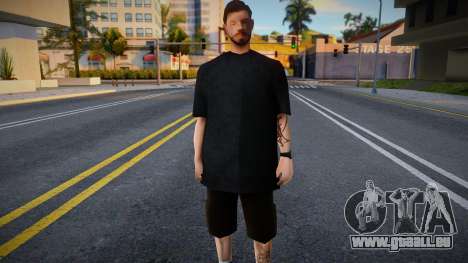 Bärtiger Typ mit Tattoos für GTA San Andreas