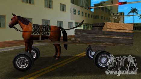 Cheval avec charrette v1 pour GTA Vice City