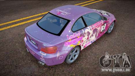 2012 BMW 1 Series M Coupe Love Live Itasha pour GTA San Andreas