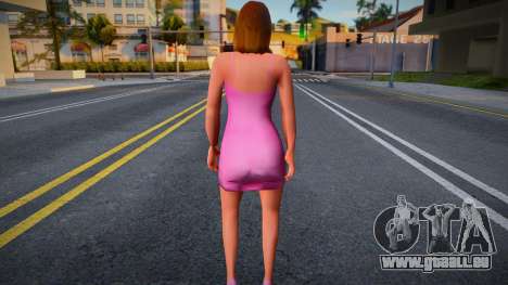 Mädchen in einem rosa Kleid für GTA San Andreas