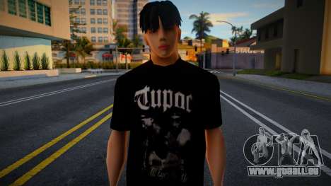 Man T-Shirt Tupac für GTA San Andreas