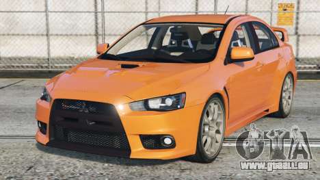 Mitsubishi Lancer Evolution X Deep Saffron