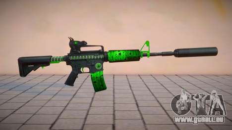 Green M4 Toxic Dragon by sHePard pour GTA San Andreas