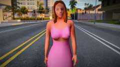 Fille en robe rose pour GTA San Andreas
