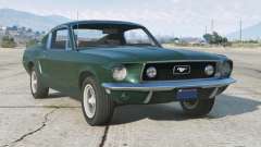 Ford Mustang Fastback 1968 Rich Black [Replace] pour GTA 5