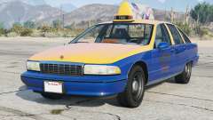 Chevrolet Caprice Taxi Congress Blue [Add-On] für GTA 5