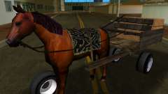 Pferd mit Wagen v1 für GTA Vice City