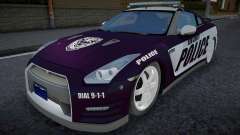 2012 Nissan GT-R R35 Black Edition Police v1.0 für GTA San Andreas