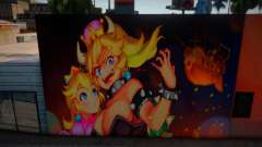 Mural Peach für GTA San Andreas