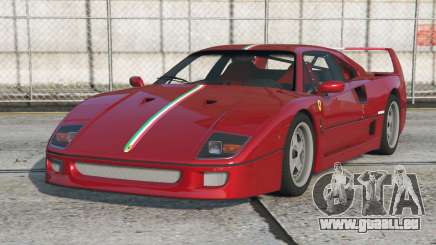 Ferrari F40 Vivid Burgundy [Replace] pour GTA 5