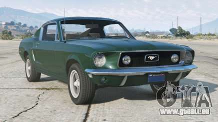 Ford Mustang Fastback 1968 Rich Black [Replace] für GTA 5