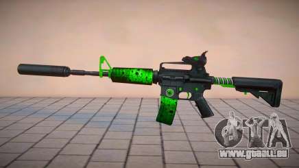 Green M4 Toxic Dragon by sHePard für GTA San Andreas