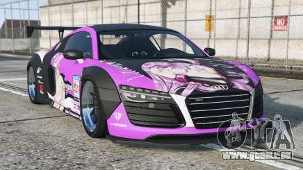Audi R8 V10 Liberty Walk Fuchsia Pink [Replace] pour GTA 5