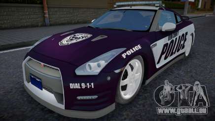 2012 Nissan GT-R R35 Black Edition Police v1.0 pour GTA San Andreas