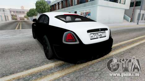 Rolls-Royce Wraith Black pour GTA San Andreas