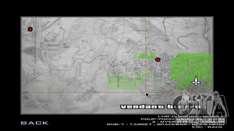 Carte papier sur radar pour GTA San Andreas